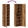 Kõrgushein 2 Pcs Vana Puit 50 X 42,5 X 185 Cm