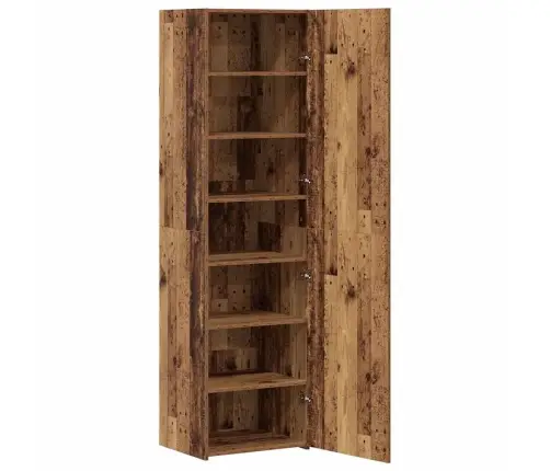 Augstais Skapītis Vecs Koks 50 X 42.5 X 185 Cm Vidaxl