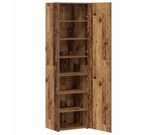Kõrgushein 2 Pcs Vana Puit 50 X 42,5 X 185 Cm