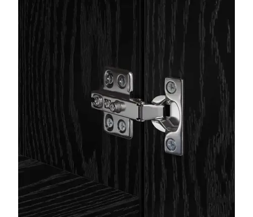 Augstskapis Melnā Ozolā 50X42.5X185 Cm Inženierētā Kokā Vidaxl