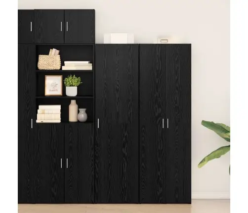 Augstskapis Melnā Ozolā 50X42.5X185 Cm Inženierētā Kokā Vidaxl