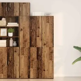 Augstais Skapītis Vecs Koks 70 X 42,5 X 185 Cm Vidaxl