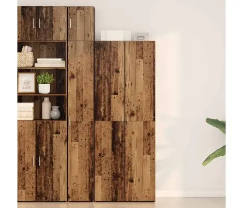 Augsts Skapis Vecais Koks 70X42.5X185 Cm Inženierijas Koks Vidaxl