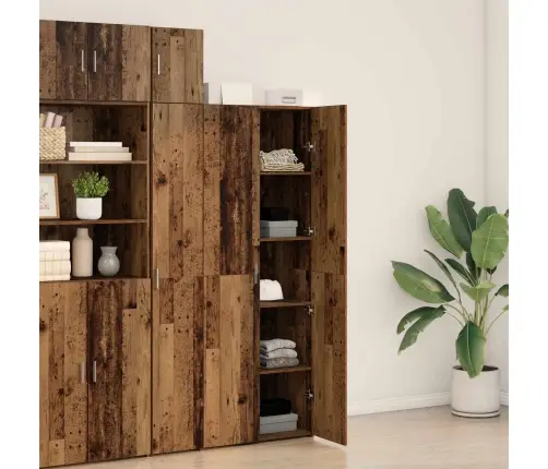 Augsts Skapis Vecais Koks 70X42.5X185 Cm Inženierijas Koks Vidaxl