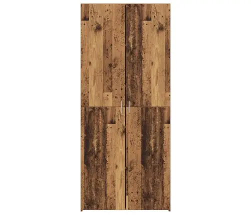 Aukštas Spintelė 2 Pcs Senas Medis 80 X 42 X 185 Cm