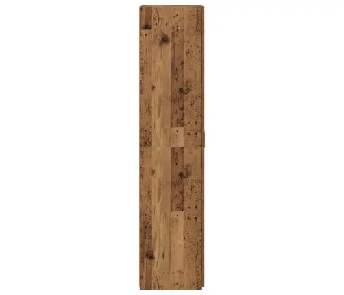 Aukštas Spintelė 2 Pcs Senas Medis 80 X 42 X 185 Cm
