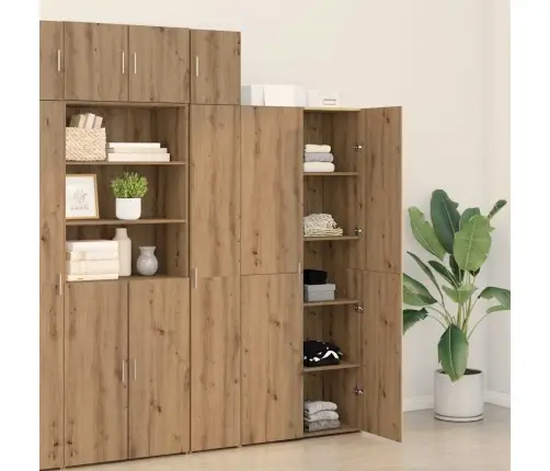 Augstais Bufete Amatnieku Ozols 40X42.5X185 Cm Inženierwoods Vidaxl