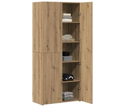 Augstais Bufete Amatnieku Ozols 40X42.5X185 Cm Inženierwoods Vidaxl