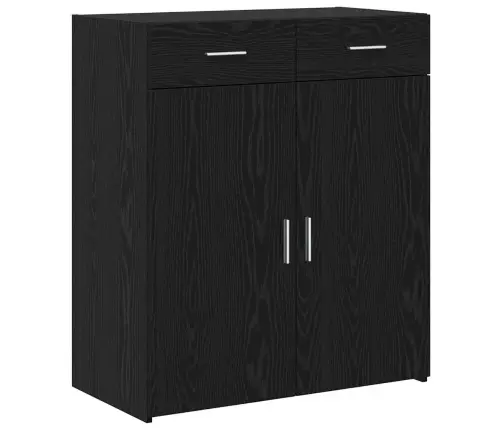 Hoiukapp Sahtliga Must Tamm 80 X 42.5 X 93.5 Cm Tehispuit