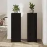 Taimede Alus 2 Pcs Must Tamm 33 X 33 X 100 Cm Tehispuit