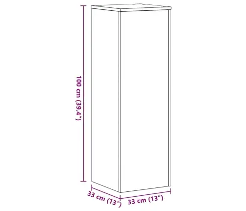 Augsnes Statīvi 2 Gab. Melna Ozola 33 X 33 X 100 Cm Inženierijas Koksne Vidaxl Augsnes Statīvi 2 Gab. Melna Ozola 33 X 33 X 100 Cm Inženierijas Koksne Vidaxl