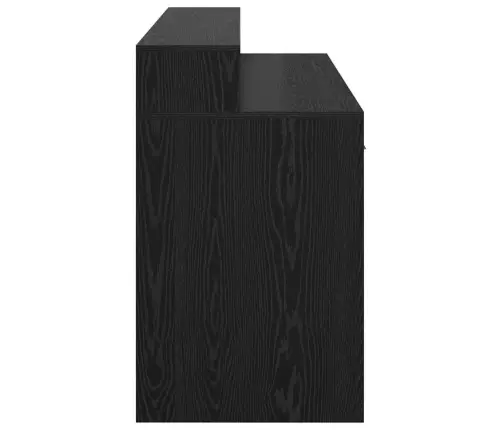 Galds Melna Ozola 140X55X91 Cm Inženierijas Koks Vidaxl