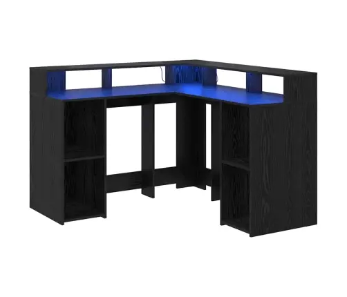 Galds Melnā Ozola 130X130X91 Cm Inženierijas Koks Vidaxl