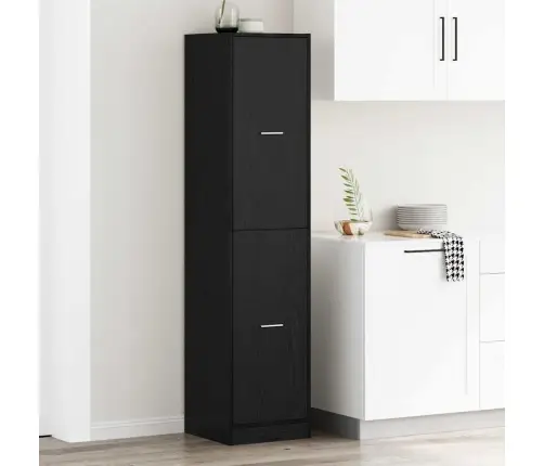 Apteekri Kapp Must Tamm 40 X 41 X 174.5 Cm Tehispuit