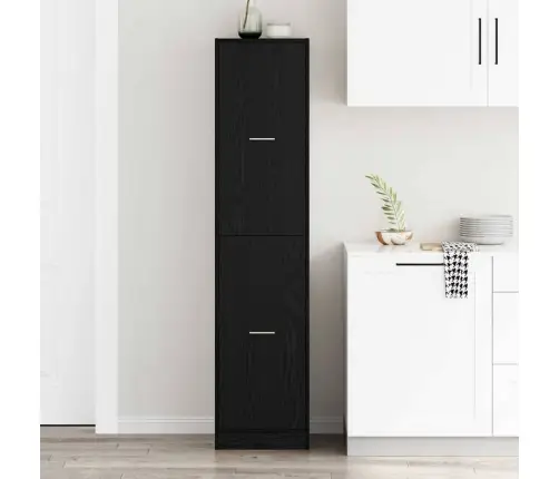 Apteekri Kapp Must Tamm 40 X 41 X 174.5 Cm Tehispuit