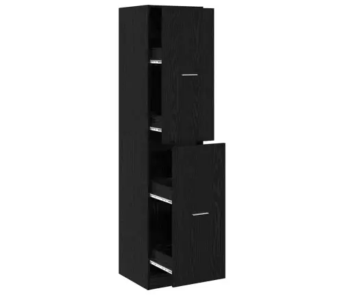 Apteekri Kapp Must Tamm 40 X 41 X 174.5 Cm Tehispuit