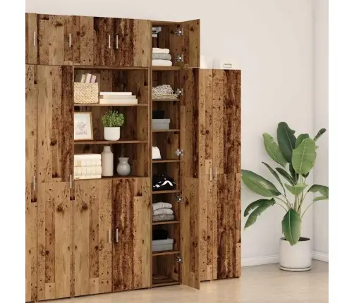 Plānais Uzglabāšanas Skapītis Vecs Koks 30X42.5X225 Cm Pārstrādāts Koks Vidaxl