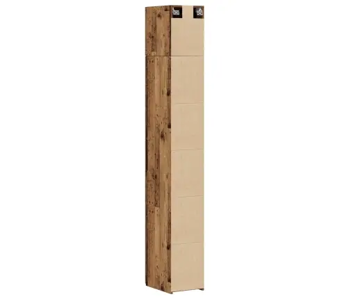 Plānais Uzglabāšanas Skapītis Vecs Koks 30X42.5X225 Cm Pārstrādāts Koks Vidaxl
