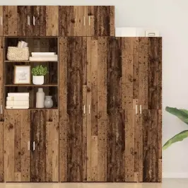 Skapītis Vecs Koks 70 X 42.5 X 225 Cm Inženierijas Koks Vidaxl