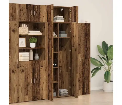 Uzglabāšanas Skapis Vecs Koks 70X42.5X225 Cm Inženierijas Koks Vidaxl