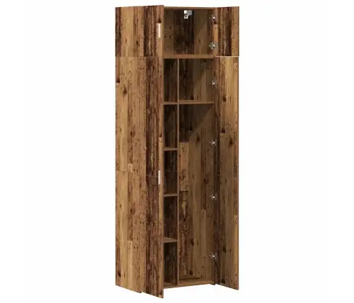 Uzglabāšanas Skapis Vecs Koks 70X42.5X225 Cm Inženierijas Koks Vidaxl