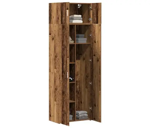 Uzglabāšanas Skapis Vecs Koks 70X42.5X225 Cm Inženierijas Koks Vidaxl