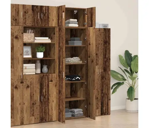 Uzglabāšanas Skapis Vecs Koks 70X42.5X225 Cm Inženierijas Koks Vidaxl