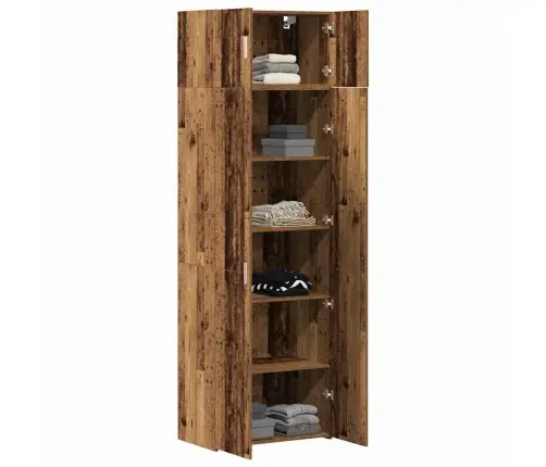 Uzglabāšanas Skapis Vecs Koks 70X42.5X225 Cm Inženierijas Koks Vidaxl