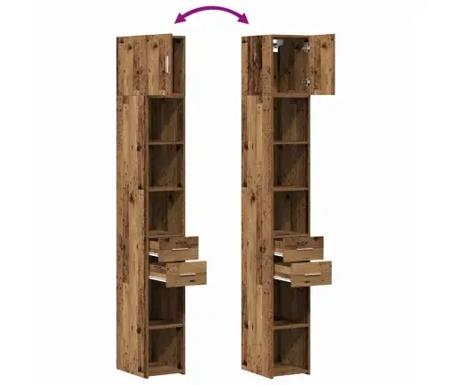 Slim Storage Cabinet Vana Puit 30 X 42.5 X 225 Cm Tehispuit