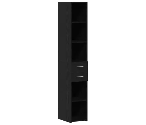 Lieknas Saugojimo Spintelis Juoda Ąžuolo 30 X 42.5 X 225 Cm