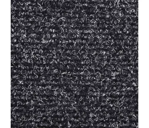 Kāpņu Paklājiņi, Pašlīmējoši, 20 Gab., 65X21X4 Cm, Tumši Pelēki, Pusapaļi, Lieli Vidaxl