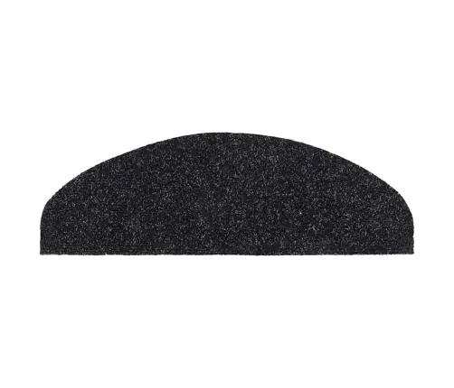 Kāpņu Paklājiņi, Pašlīmējoši, 20 Gab., 65X21X4 Cm, Melni, Pusapaļi, Lieli Vidaxl