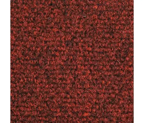 Kāpņu Paklājiņi, Pašlīmējoši, 30 Gab., 65X21X4 Cm, Bordo Sarkani, Pusapaļi, Lieli Vidaxl