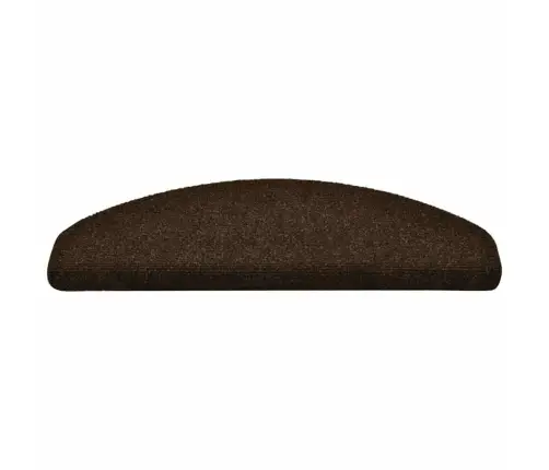 Kāpņu Paklājiņi, Pašlīmējoši, 30 Gab., 65X21X4 Cm, Brūni, Pusapaļi, Lieli Vidaxl