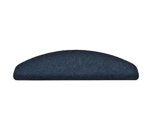 Kāpņu Paklājiņi, Pašlīmējoši, 30 Gab., 65X21X4 Cm, Tumši Zili, Pusapaļi, Lieli Vidaxl