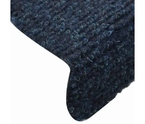 Kāpņu Paklājiņi, Pašlīmējoši, 30 Gab., 65X21X4 Cm, Tumši Zili, Pusapaļi, Lieli Vidaxl
