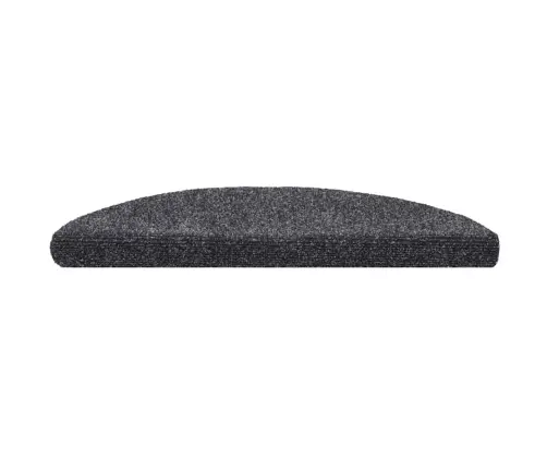 Laiptų Kilimėliai, Lipnūs, 20 Vnt., 56X17X3 cm Tamsiai Pilki, Pusapvaliai