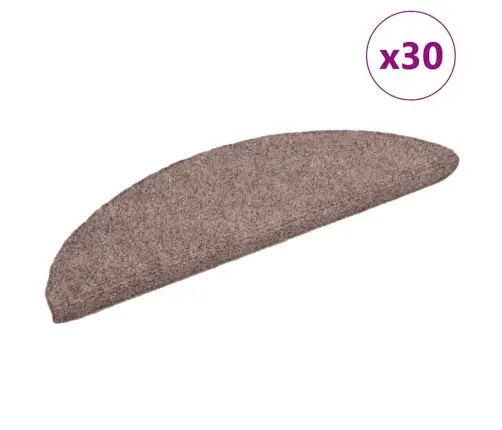 Isekleepuvad Trepimatid, 30 Tk, 56 X 17 X 3 cm Helepruun, Poolringikujulised