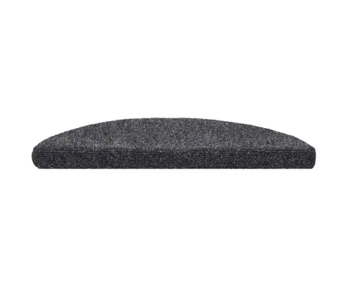 Kāpņu Paklājiņi, Pašlīmējoši, 30 Gab., 56X17X3 Cm, Tumši Pelēki, Pusapaļi Vidaxl