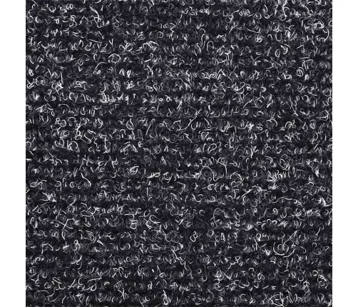 Kāpņu Paklājiņi, Pašlīmējoši, 30 Gab., 56X17X3 Cm, Tumši Pelēki, Pusapaļi Vidaxl