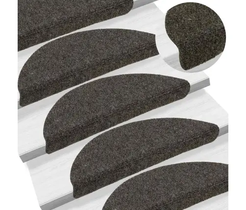Isekleepuvad Trepimatid, 30 Tk, 56 X 17 X 3 cm Antratsiithall, Poolringikujuline