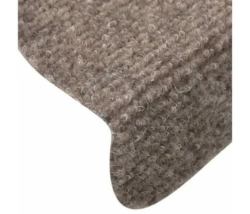 Laiptų Kilimėliai, Lipnūs, 30 Vnt., 56X17X3 cm Smėlio Spalvos, Pusapvaliai Laiptų Kilimėliai, Lipnūs, 30 Vnt., 56X17X3 cm Smėlio Spalvos, Pusapvaliai