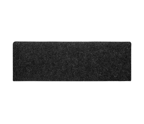Kāpņu Paklājiņi, Pašlīmējoši, 30 Gab., 65X21X4 Cm, Melni, Taisnstūrveida Mala Vidaxl