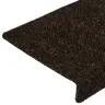 Kāpņu Paklājiņi, Pašlīmējoši, 30 Gab., 65X21X4 Cm, Tumši Brūni, Taisnstūrveida Mala Vidaxl