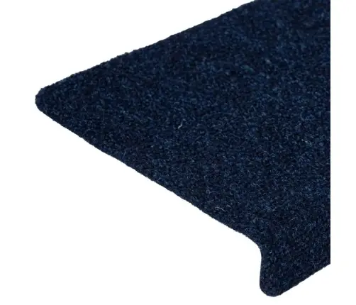 Kāpņu Paklājiņi, Pašlīmējoši, 30 Gab., 65X21X4 Cm, Tumši Zili, Taisnstūrveida Mala Vidaxl