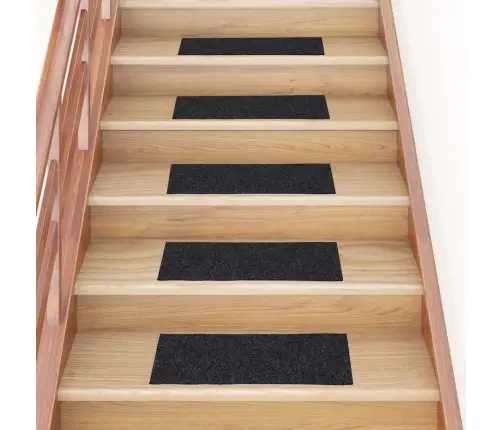 Isekleepuvad Trepimatid, 30 Tk, 60 X 25 cm Hallid, Ristkülikukujulised Isekleepuvad Trepimatid, 30 Tk, 60 X 25 cm Hallid, Ristkülikukujulised