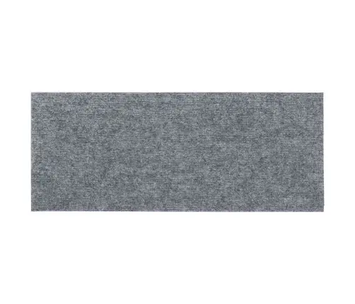 Laiptų Kilimėliai, Lipnūs, 30 Vnt., 60X25 cm Šviesiai Pilki, Stačiakampiai