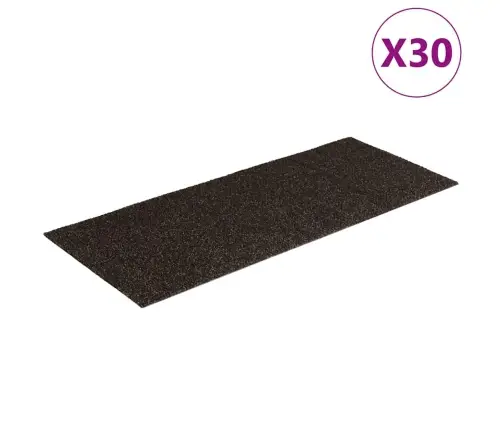 Isekleepuvad Trepimatid, 30 Tk, 60 X 25 cm Tumepruunid, Ristkülikukujulised