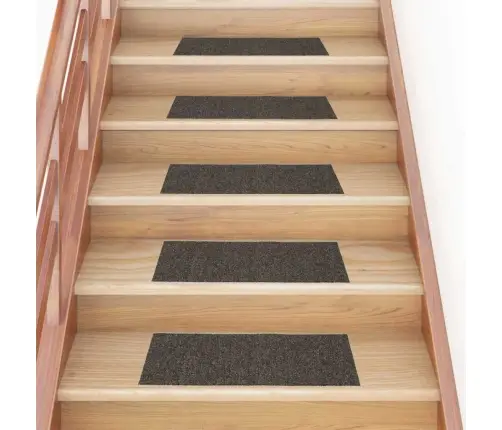 Kāpņu Paklājiņi, Pašlīmējoši, 30 Gab., 60X25 Cm, Antracīta Krāsā, Taisnstūrveida Vidaxl
