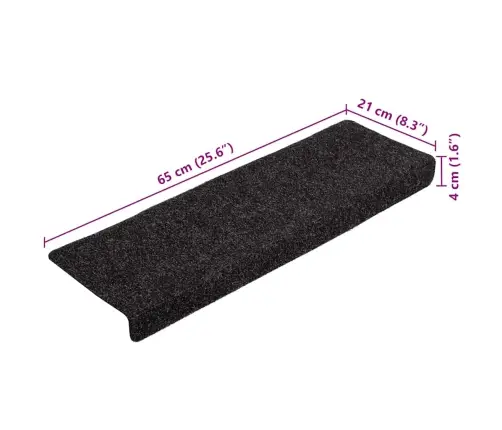 Trepimatid, Isekleepuvad, 20 Tk, 65 X 21 X 4 cm Mustad, Ristkülikukujulise Servaga